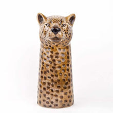Load image into Gallery viewer, Large Hand- painted  Stoneware Leopard Vase
