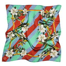 Load image into Gallery viewer, MAGNOLIA &amp; CORN RED SILK SCARF
