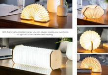 Load image into Gallery viewer, Gingko Smart Accordion Lamp - Bamboo
