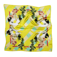 Load image into Gallery viewer, PARROTS &amp; ROSES SILK SCARF
