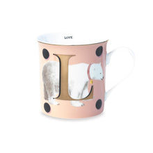 Load image into Gallery viewer, THE GOLD EDITION ALPHABET MUG - L for Love
