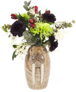 Walrus Tall Flower Vase