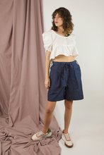Load image into Gallery viewer, Navy Denim Baggy Shorts
