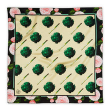 Load image into Gallery viewer, THE GROCERY COLLECTION - ARTICHOKES SILK SCARF
