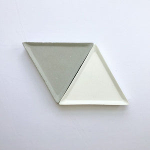 Concrete triangle tray/organiser (grey colour)