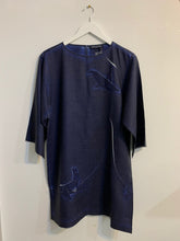 Load image into Gallery viewer, Origami dress - Navy blue
