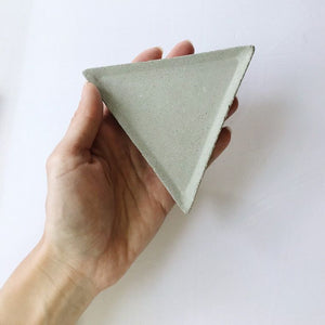 Concrete triangle tray/organiser (grey colour)
