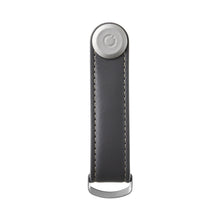 Load image into Gallery viewer, Leather Key Orgniser - Charcoal with Grey stitch
