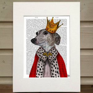 Greyhound Queen, Dog Book Print / Art Print / Wall Art