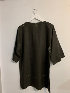 Origami Dress - Forest Green