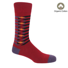 Load image into Gallery viewer, SYMMETRY ORGANIC MEN&#39;S SOCKS - RED
