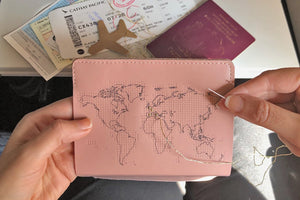 Stitch Passport Cover - Pink