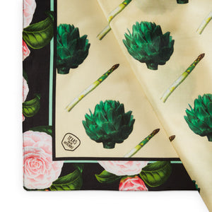 THE GROCERY COLLECTION - ARTICHOKES SILK SCARF
