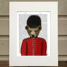 Load image into Gallery viewer, Guardsman Bear Book Print / Art Print / Wall Art
