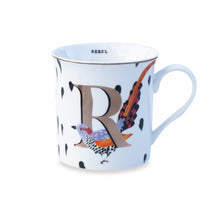 Load image into Gallery viewer, THE GOLD EDITION ALPHABET MUG - R for Rebel
