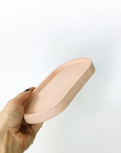Load image into Gallery viewer, Concrete oval tray/organiser (pink colour)
