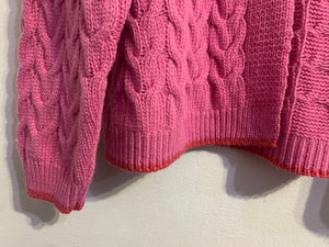 Cable Knit Cardigan Pink by Luella