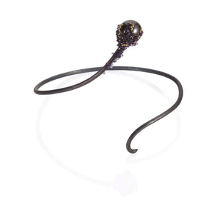 Magic Berries Collection -  OXIDIZED SILVER BANGLE