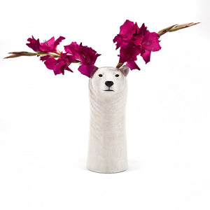 Ceramic Polar Bear Vase