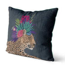 Load image into Gallery viewer, Hot House Leopard 1, Cushion / Throw Pillow
