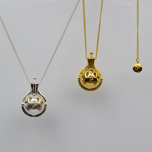 18k Gold Vermeil Natural scent pendant set (24 inches chain)