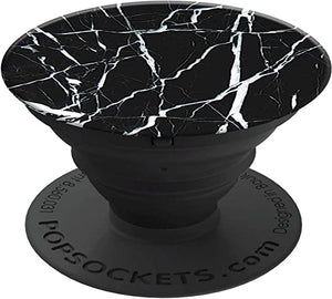 Black Marble Pop Socket