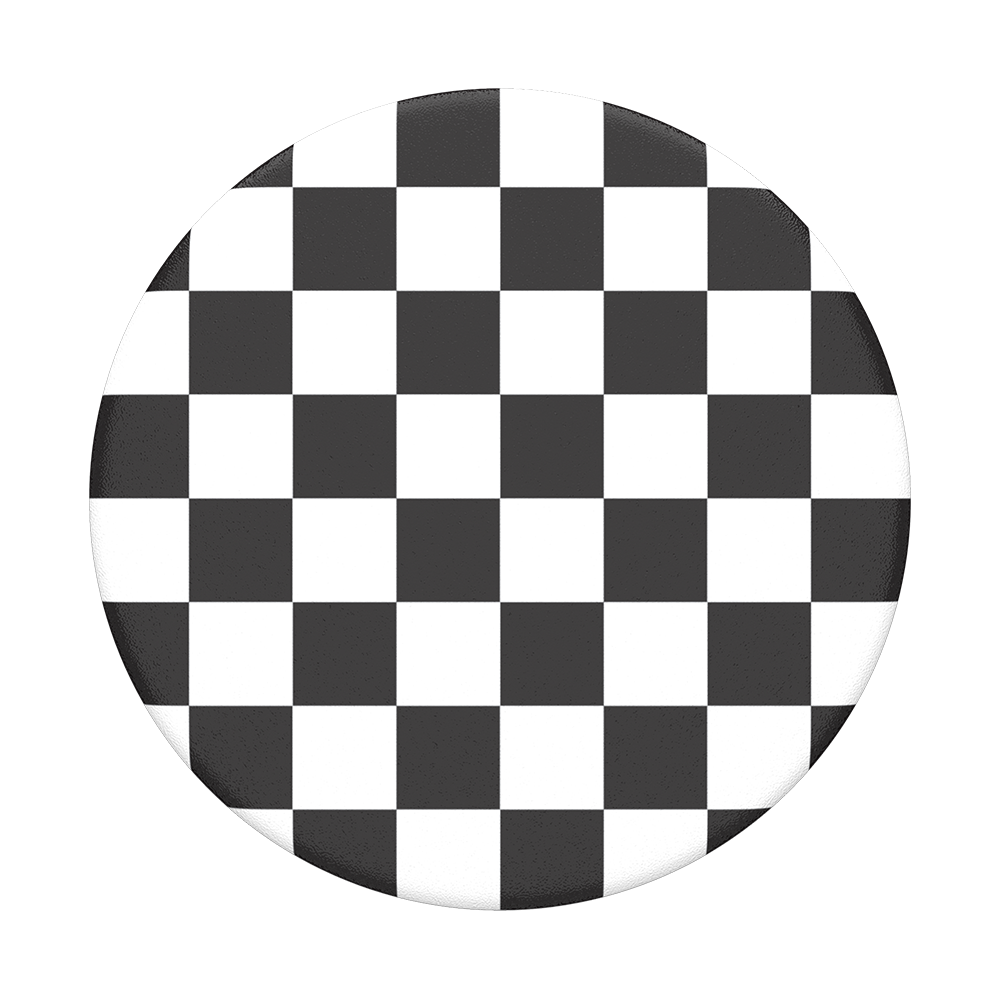 Checker Black Pop Socket