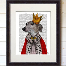 Load image into Gallery viewer, Greyhound Queen, Dog Book Print / Art Print / Wall Art

