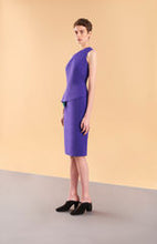 Load image into Gallery viewer, One shoulder layered dress - Royal Blue + Forest Green
