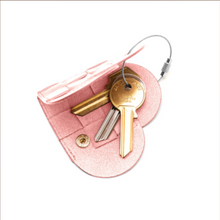 Load image into Gallery viewer, ELSKLING KEY POUCH BLUSH LEATHER £28
