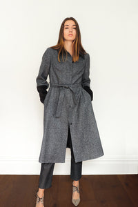 Grey A-Line Coat