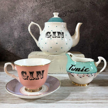 Load image into Gallery viewer, PASTEL GIN TEA CUP AND SAUCER
