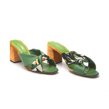 Load image into Gallery viewer, Criss-Cross Sandals- Jungle motif
