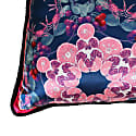 Cherry Punch Silk & Velvet Cushion