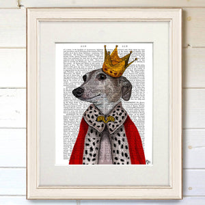 Greyhound Queen, Dog Book Print / Art Print / Wall Art