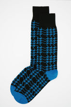 Load image into Gallery viewer, HOUNDSTOOTH MEN&#39;S SOCKS - SABLE
