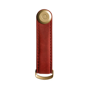 Leather Key Orgniser - Crazy Horse (Maple Red with Red Stitching)