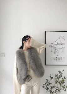 Lace mini bag - Grey