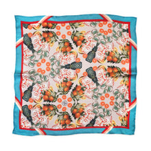 Load image into Gallery viewer, THE DINNER PARTY COLLECTION - PINEAPPLE &amp; PRAWNS SILK SCARF
