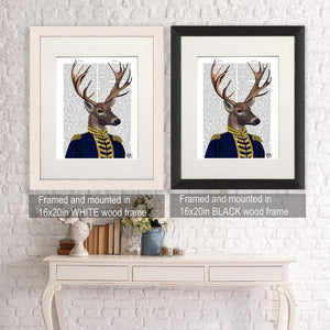 Captain Deer, Book Print / Art Print / Wall Art