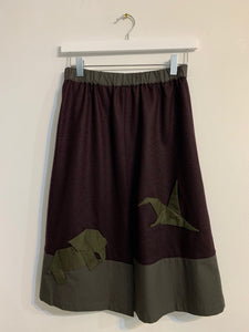 Origami A-line skirt
